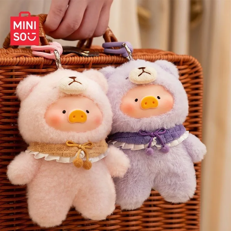 حقيقية Miniso لولو خنزير بهيجة الوقت سلسلة الفينيل أفخم صندوق أعمى المفاتيح مثيرة للاهتمام دمية عمل صغيرة لسلسلة المفاتيح والهدايا