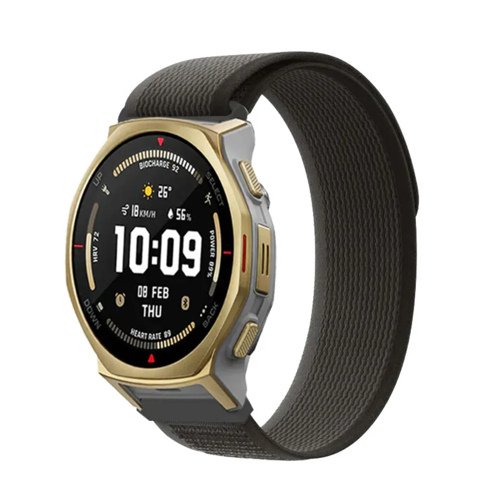 Trail Nylon Loop Strap For Amazfit T-REX3 Pro 48/44mm 20mm 22mm Bracelet Wristband For Amazfit Helio Balance 2-1/Bip 6/Active 2