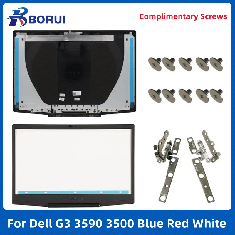 New Original For DELL Inspiron G3 15 3590 3500 Laptop LCD Back Cover/Front Bezel/Hinges Blue Red White Screen Rear Lid Case