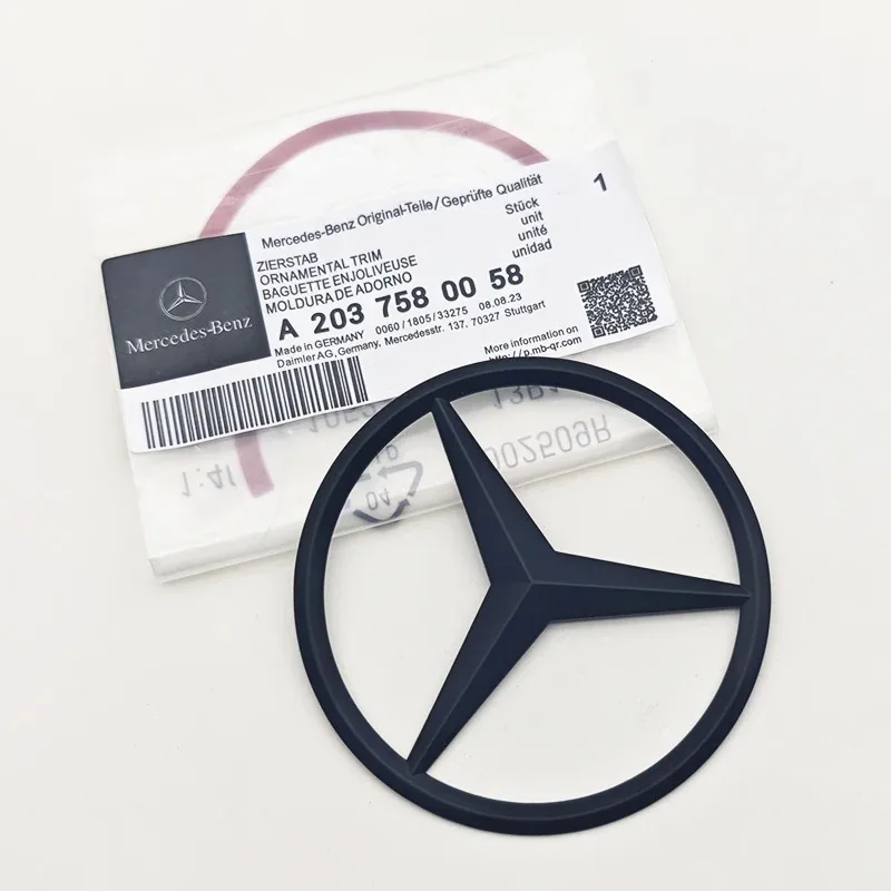 For Mercedes W203 W204 W205 W176 W177 X156 X253 W222 W223 W166 W167 W117 W164 W246 3D ABS Car Rear Emblem Star Logo Trunk Badge view 2