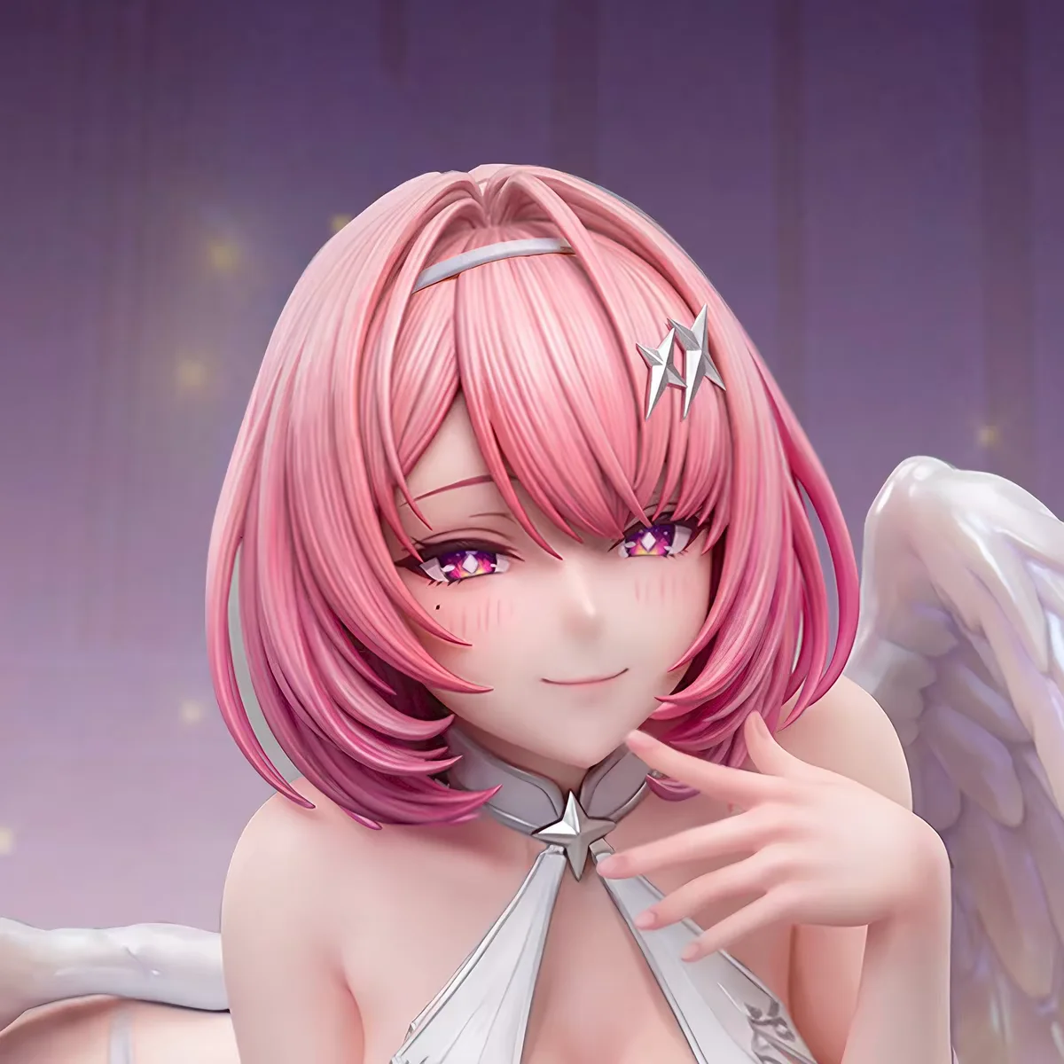 Zenless Zone Zero Remiel Pink Hair Angel Wings Anime Girl Figure Statue 20cm Standing Position Sexy Maid Movable PVC Toy Model view 3