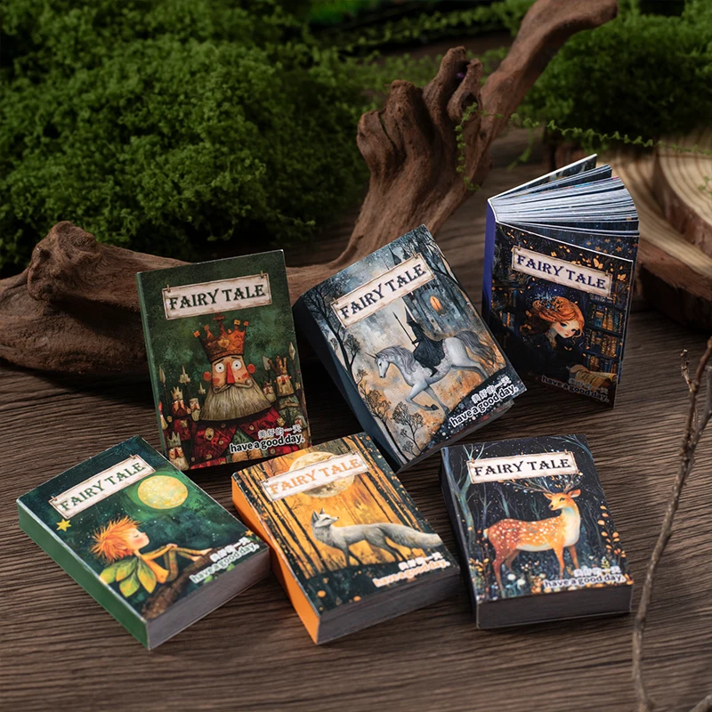 

6 упаковок/лот, серия сказочных книг, милая ретро декоративная бумажная маскирующая наклейка васи