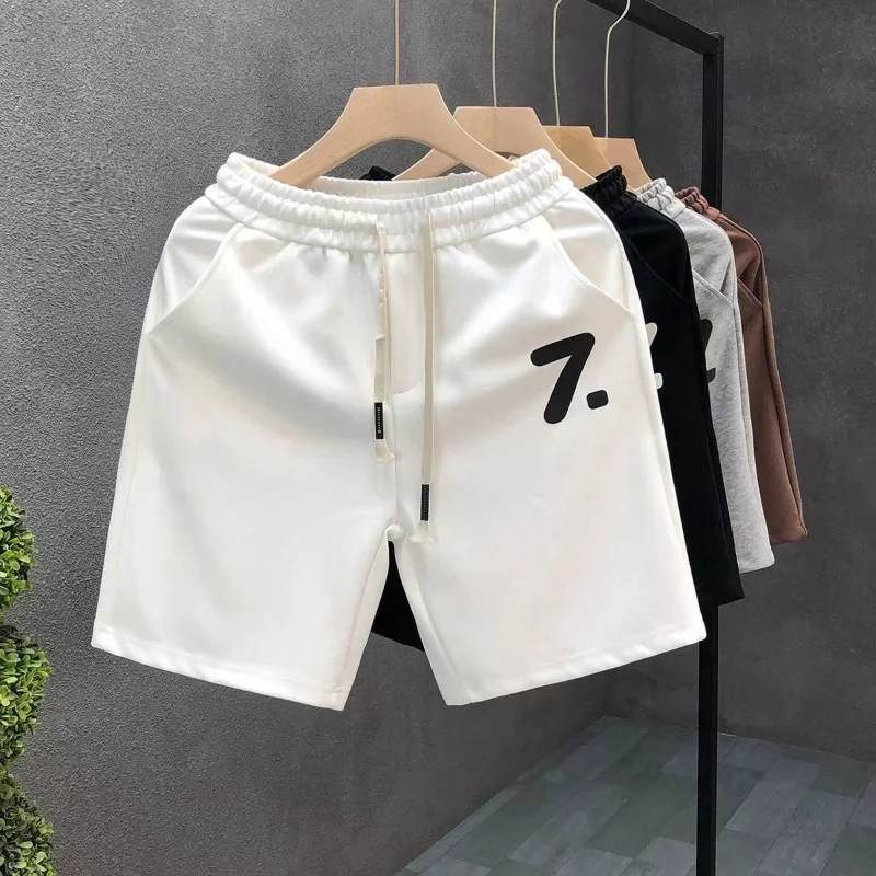 

Поп-мужские шорты Повседневные короткие брюки Пляжные шорты большого размера Ретро с буквенным принтом Спортивные брюки Five Points Американские уличные шорты Higt