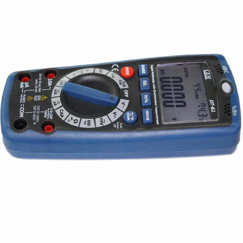 6-in-1 Multifunctional Digital Multimeter with Environmental Testing - Voltage & Current Tester