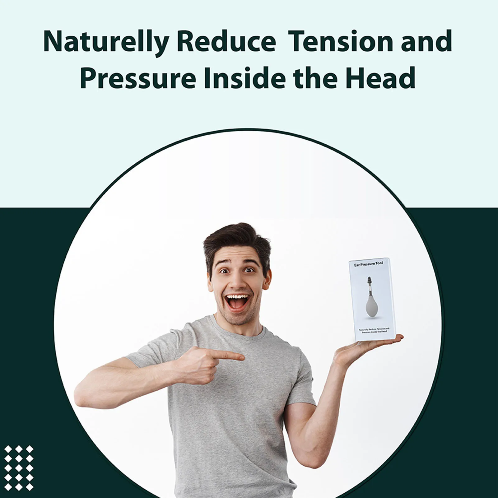 Reduce Tension Ear Pressure Tool Portable Silicone Inner Ear Pressure Tool for Headache Inner Ear Pressure Relief Tool