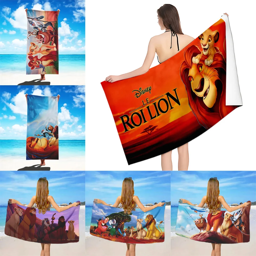 

The King Lion Beach Towel Microfiber Sand Free Quick Dry Soft Sandproof Pool Towels Gift for Women Travel Gym Shower Camping