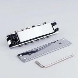 Chrome Style Guitar Bridge Cover And Base Plate RK100