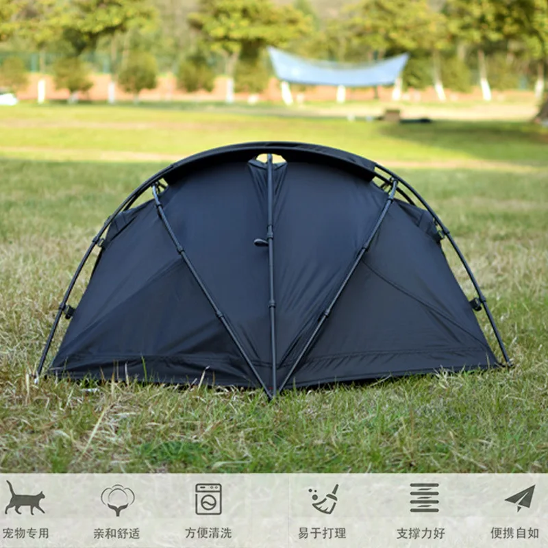 Cross-border outdoor camping tent medium and small dog cat kennel pet tent removable ventilation wear-resistant rain-proof sun