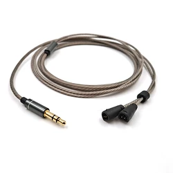 Sennheiser IE80S IE80 IE8 IE8i 이어폰은 3.5mm에서 2핀 실버 도금 헤드셋 케이블로 교체 가능
