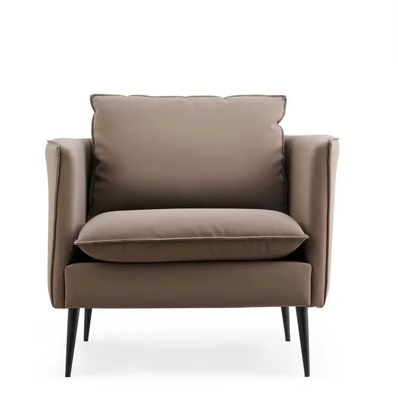 for  Sofa Living Room Furniture Brown Leather Combination Set Home or Office