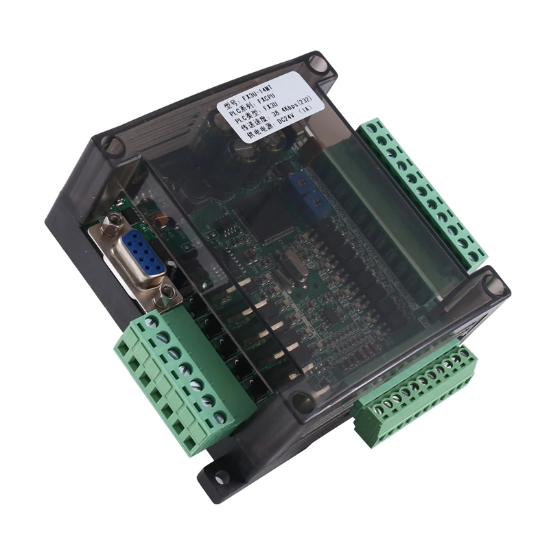 

1 Piece FX3U-14MT Compatible With FX1N 2N PLC Industrial Fx3u Data Register 8 In 6 Out Anolog 6AD 2DA Modbus (A)