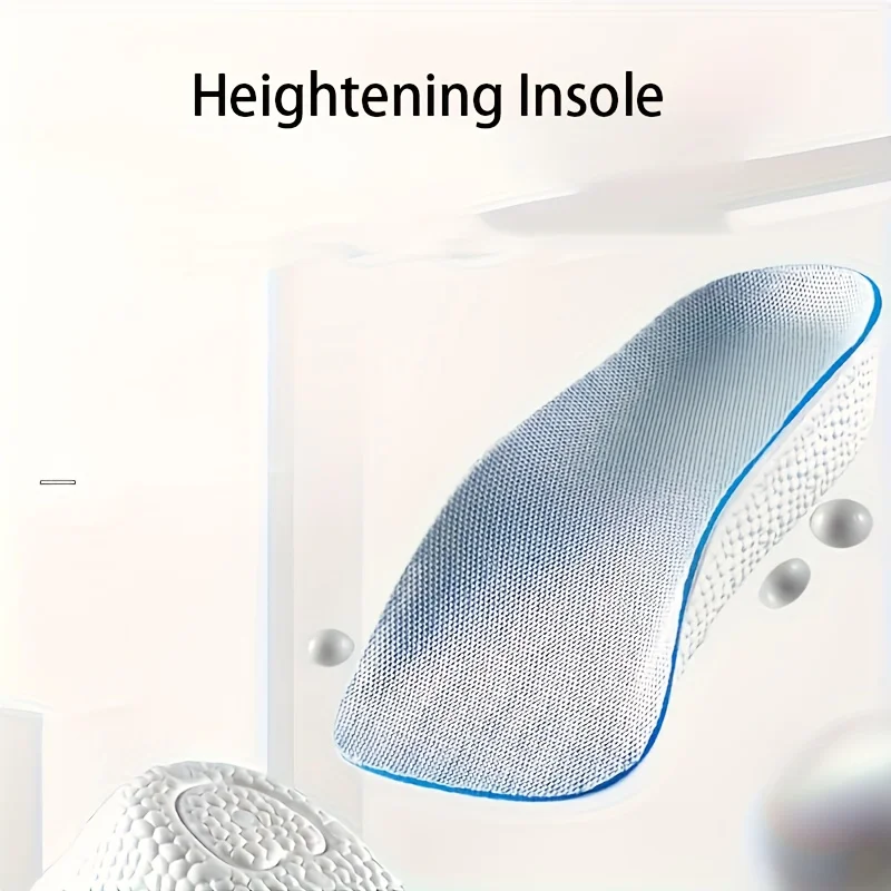 Memory Foam Height Increase Insoles for Men Women Shoes Flat Feet Arch Support Orthopedic Insoles Sneakers Heel Lift Shoe Pads