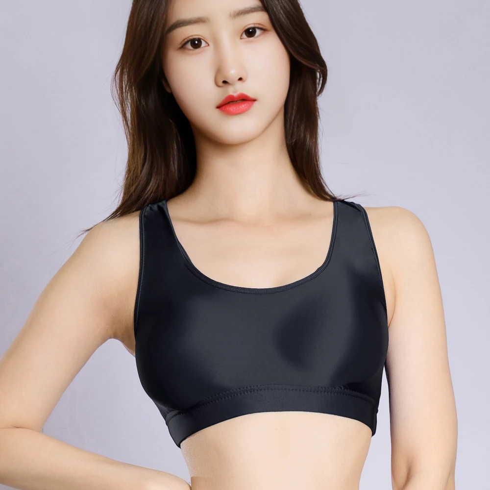 Neue Damen Sexy Transparente Bikini-Tanktops Fitness Gym Elastische Bustiers Crop Tops Ärmellose Shirts Westen Camis Croptop – Detail 20
