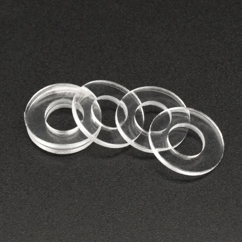 Joint d\'étanchéité en plastique PVC transparent souple et dur, entretoise de bague simple isolante, rondelle plate, M1.6, M2, M2.5, M3 figuré, M5,