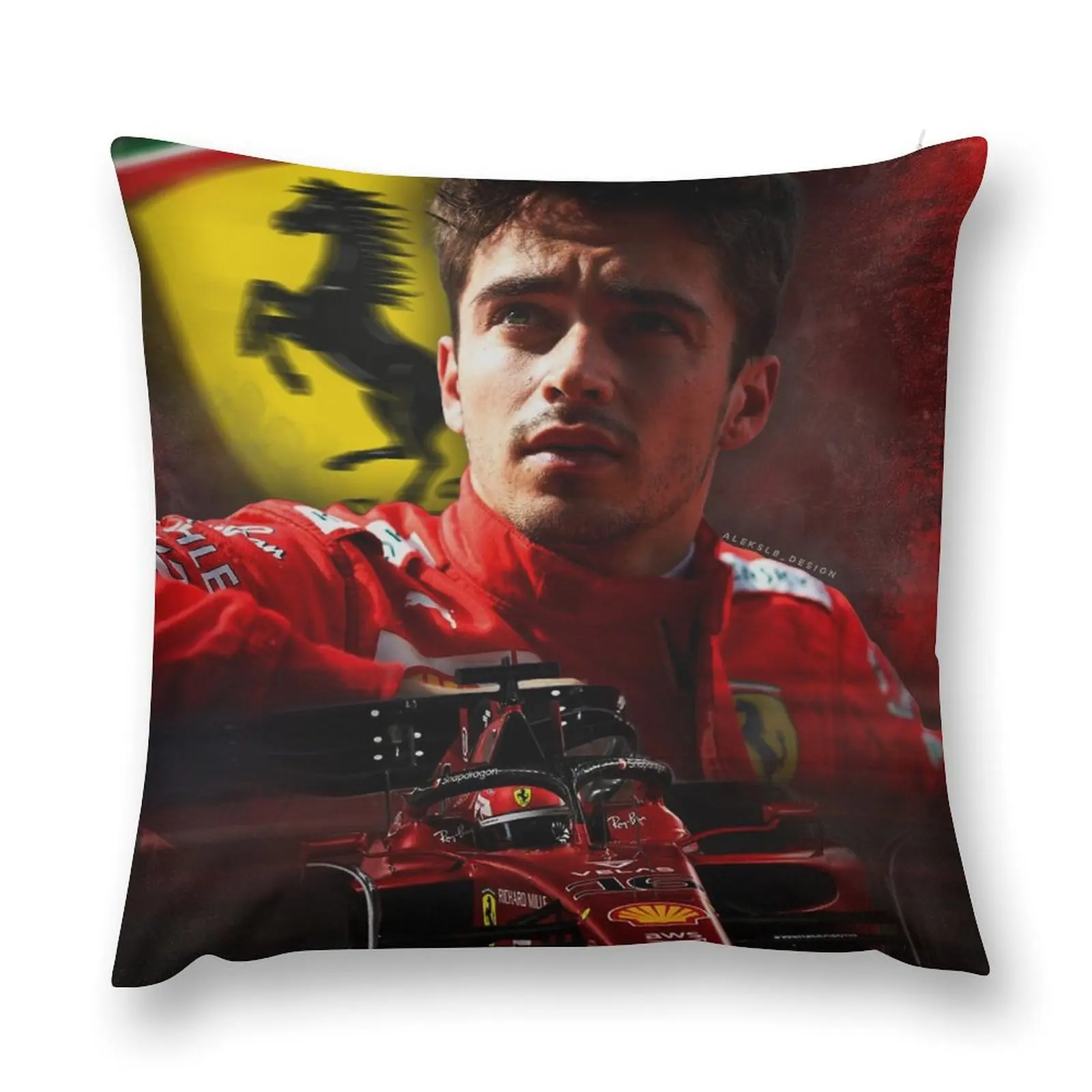 

Charles Leclerc F1 2022 Throw Pillow Sofa Covers home decor items Pillows Aesthetic pillow