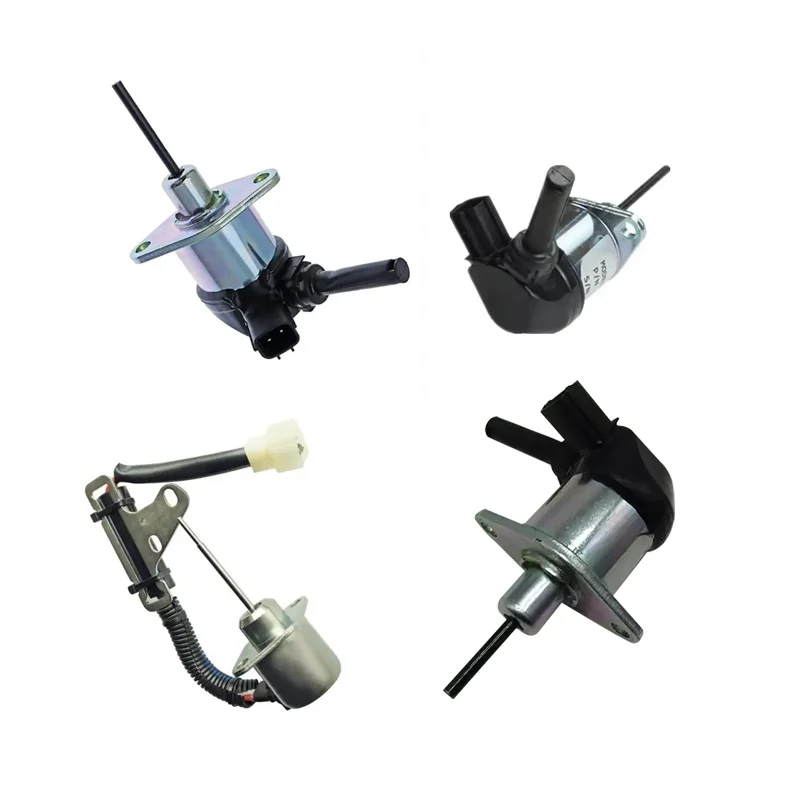 For Kubota Excavator U15 U20 U30 and Harvester Engine Stop Solenoid Fuel Shut Off Solenoid D1105 V1505