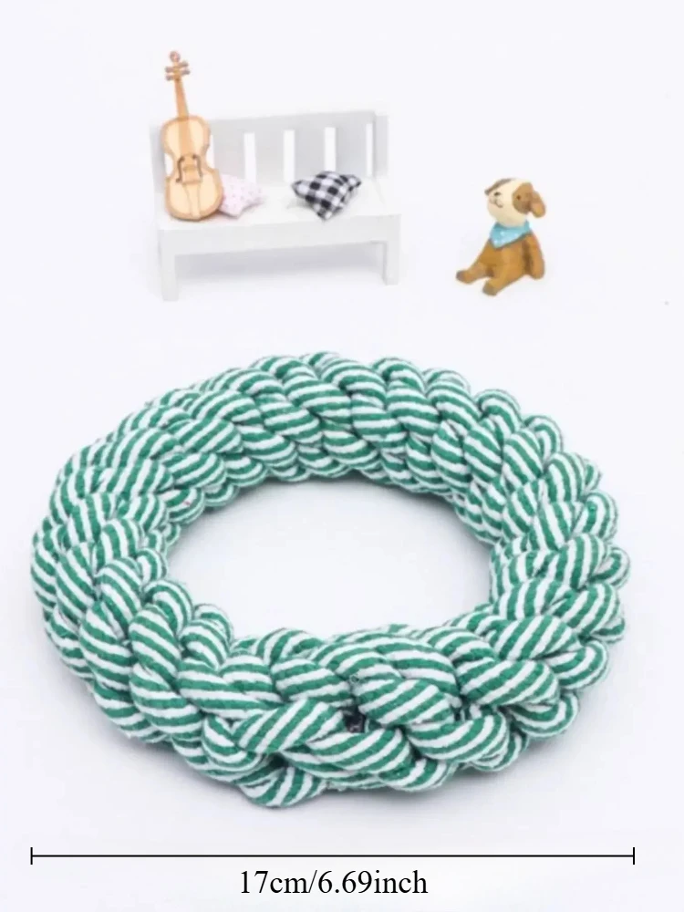 1pc Haustier Hund Seil Spielzeug Langlebig Kauen Biss Beständig Interaktion Haustier Spielzeug Medium Große Hunde Retriever Pitbull Labrador haustier Liefert – Detail 3
