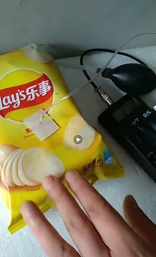 Verpackungsbeutel Tragbares Messgerät zur Messung der Sauerstoffkonzentration O2-Gasalarmmelder