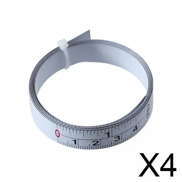 

4x Steel Self- Measuring Tool, Accuracy Guaranteed for Woodworking Work