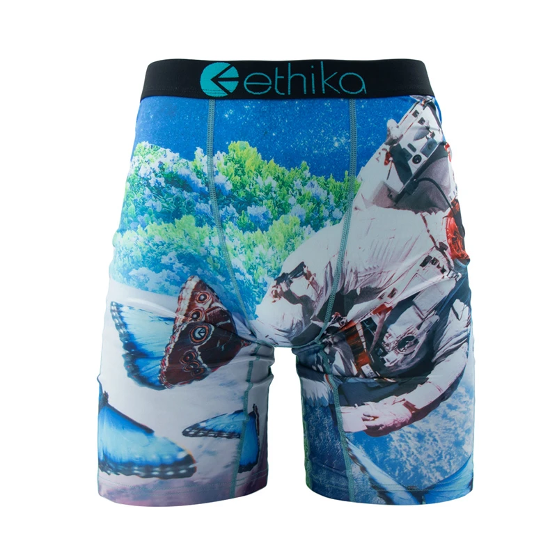ETHIKA 1 قطعة الرجال الملابس الداخلية مثير boxershort تنفس رجالي جذوع حجم كبير S-3XL رجل السباحة السروال الرجال سراويل الملاكمين