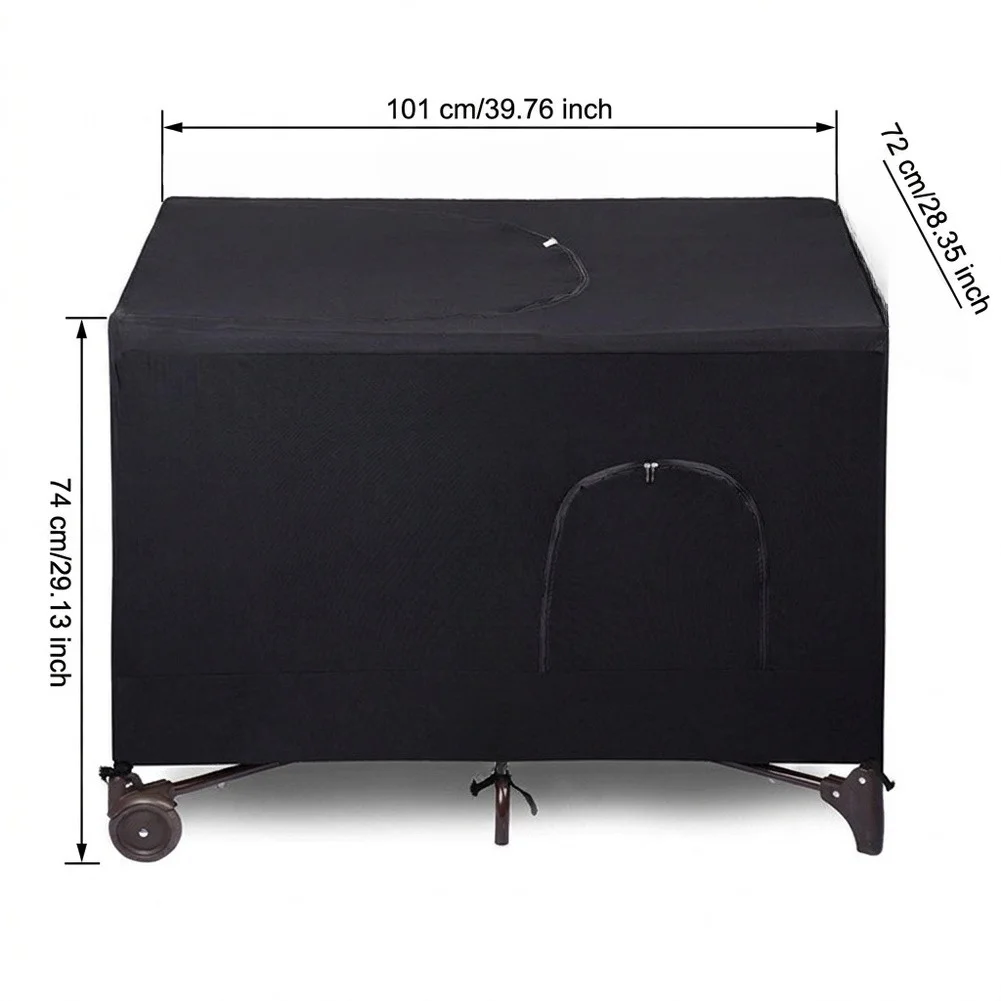 Mesh Crib Cover for Baby Playard and Portable Crib Ventilated Full Enclosure Protection 37.8x27.2x18.5 in Mesh