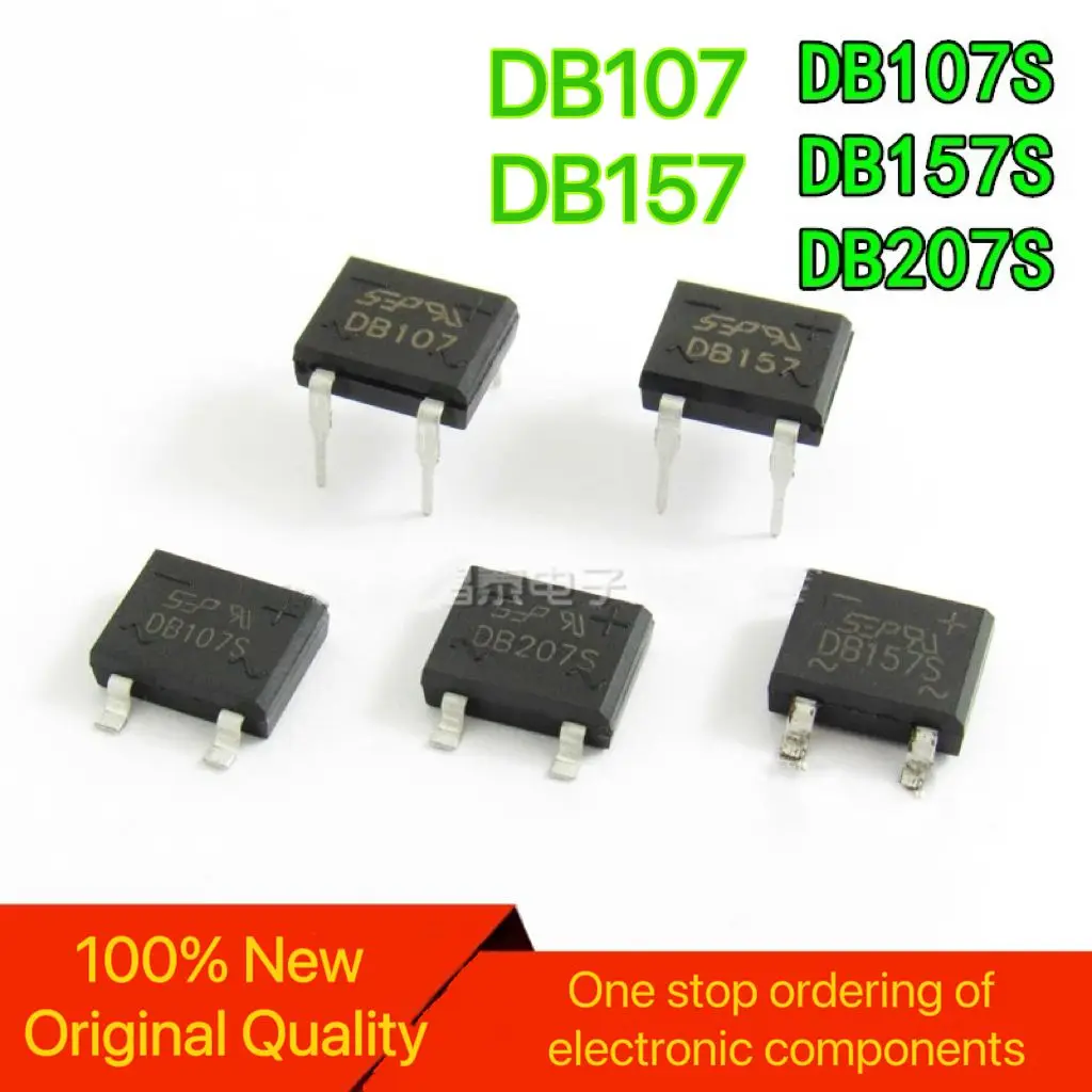 【20PCS】Rectifier bridge stack DB107S/DB157S/DB207S 1A/2A SEP patch (SOP)/direct insertion (DIP) DB107 DB157