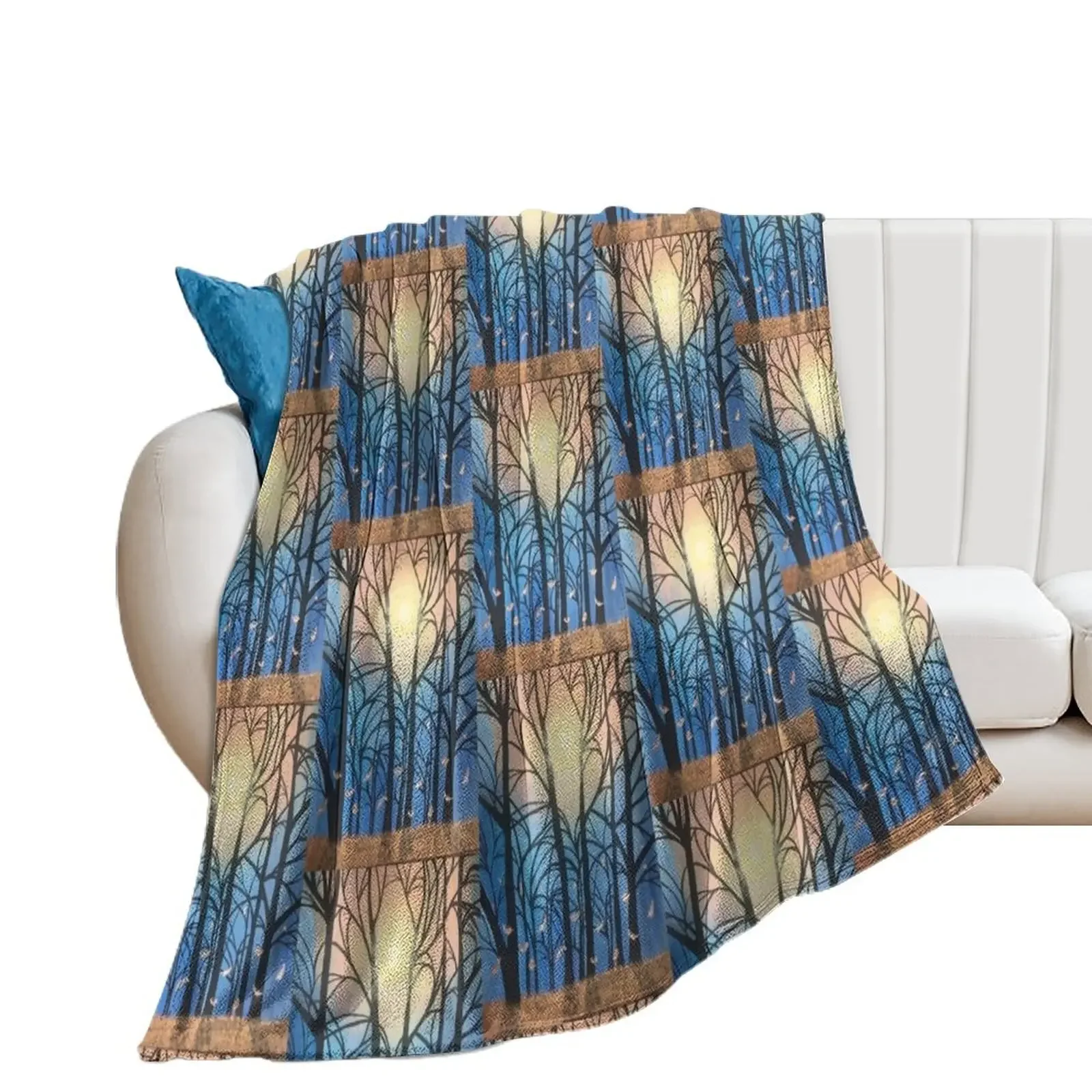 

Feathers at twilight Throw Blanket Retros Luxury Brand Nap Blankets