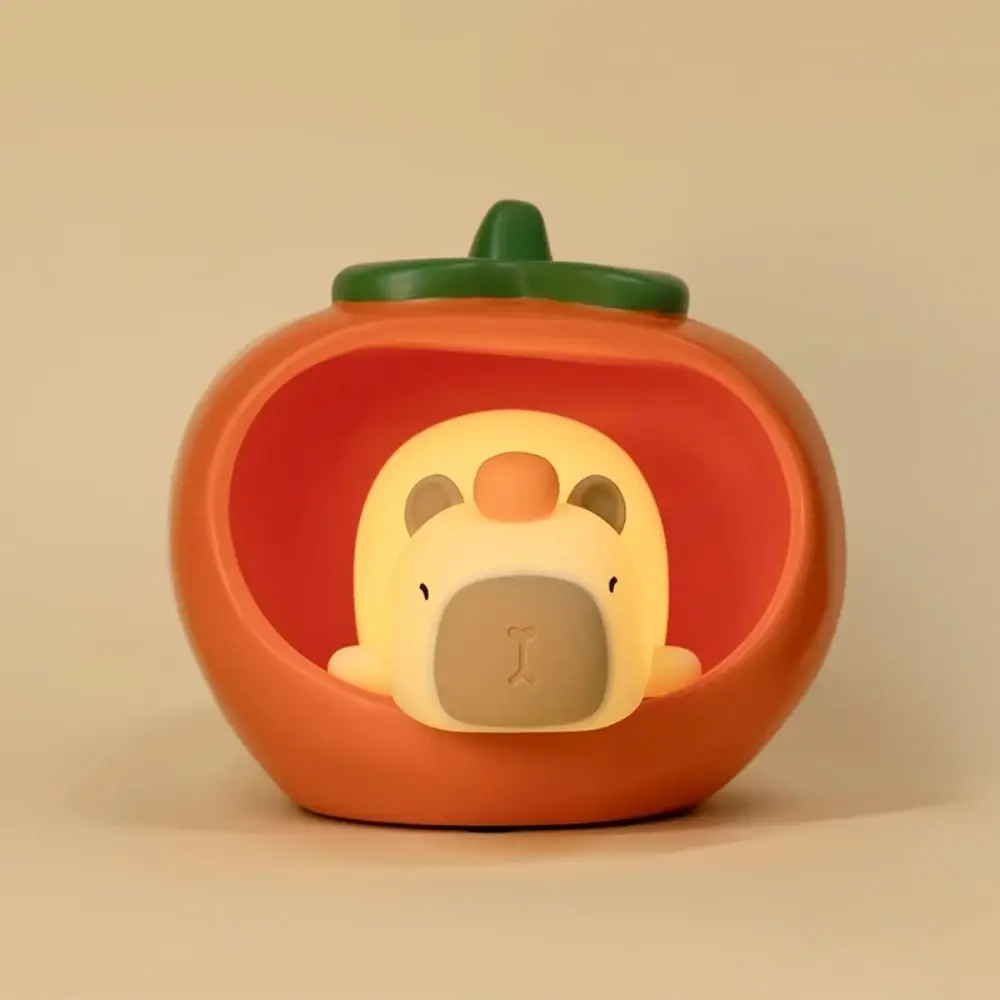 Silicone LED Capybara Night Light Cute USB Charging Touch Sensor Lamp Colorful Creative Sleep Night Lamp Birthday Gift