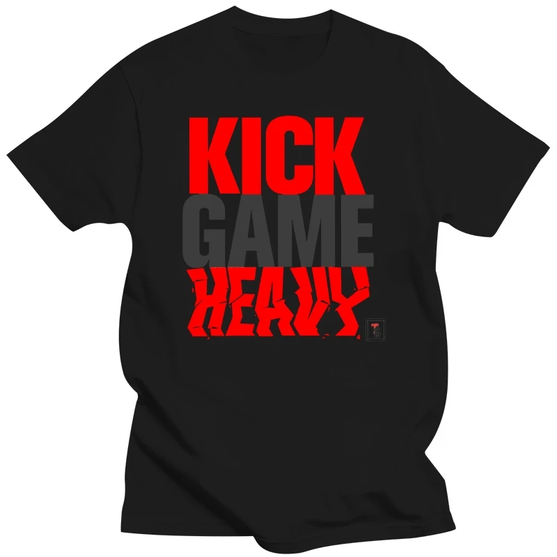 KICK GAME HEAVY MENS T-SHIRT SNEAKER TEE RETRO GYM FIRE RED NEW - WHITETops wholesale Tee custom Environtal printed Tshirt chea