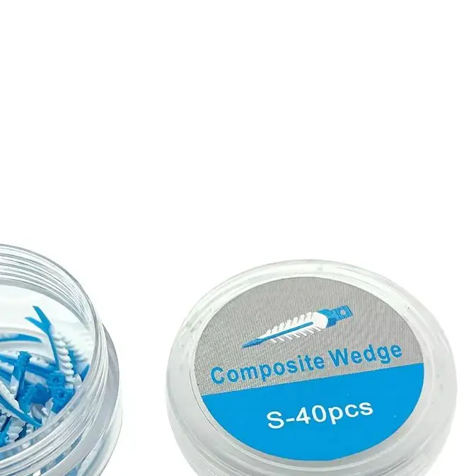 40Pcs Dental Composite Wedges Interdental Adaptive Wedge Autoclavable Dentistry Wedge Teeth Gap Therapy Accessories Materials