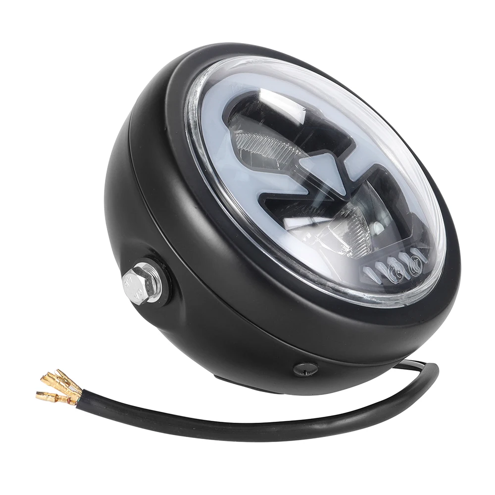 Vintage Motorcycle 6.5 inch LED Headlight High Low Beam Round Headlamp For Harley Sporster Softtail Choppers Custom Cafe Racer