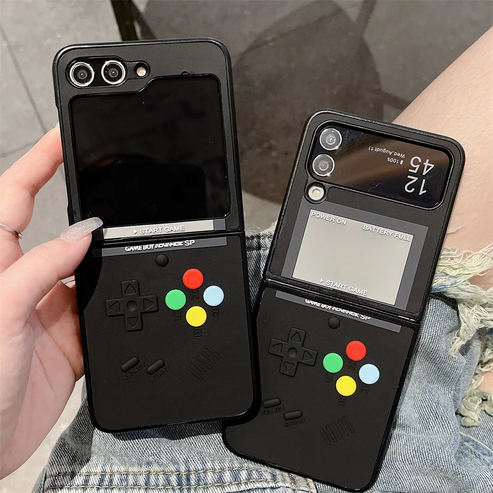 Cute Creative Game Case for Samsung Z Flip 6 5 4 Luxury Coque for Samsung Galaxy Fold Z Flip 6 3 4 5 flip5 flip4 flip6 Cover