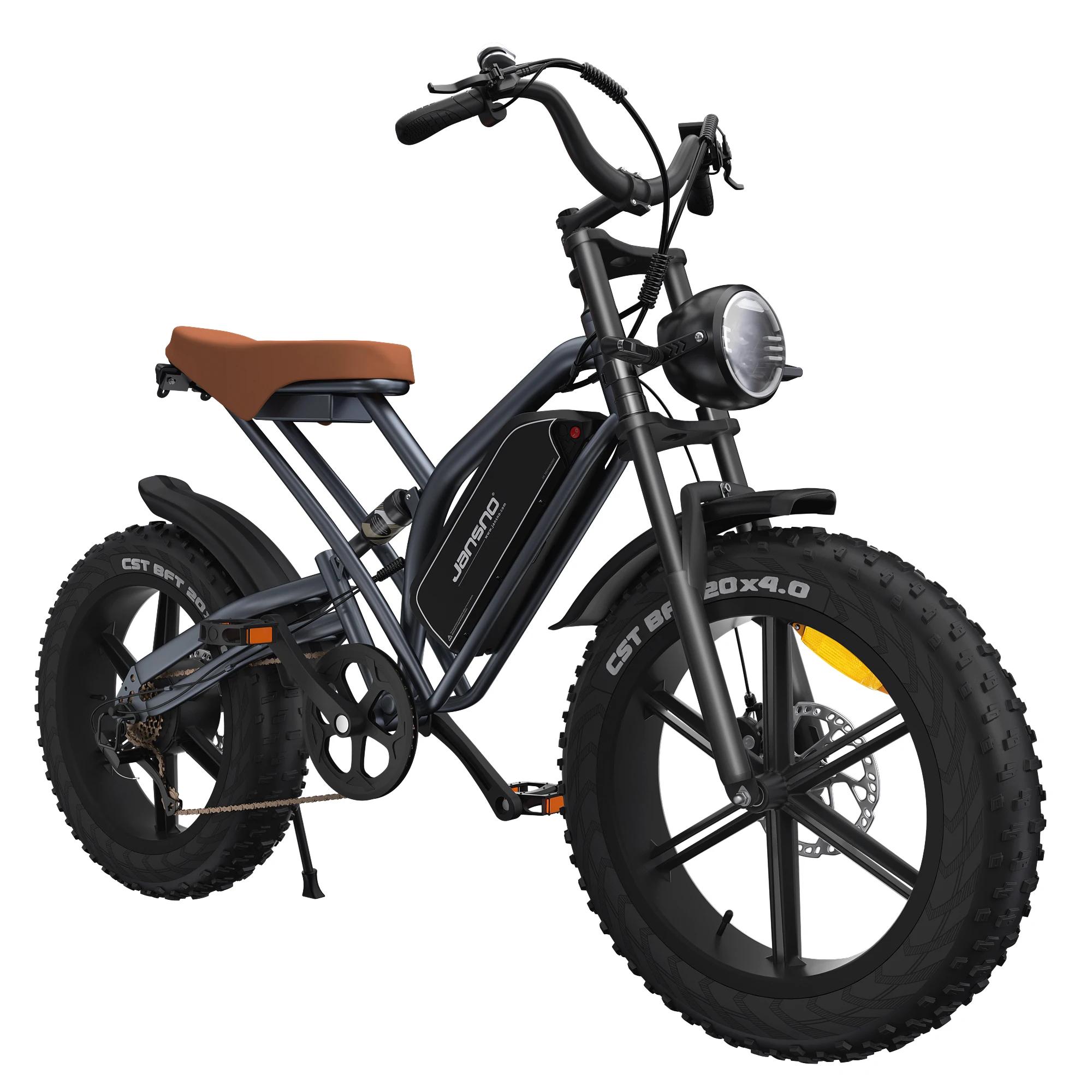 JANSNO Elektrofahrrad 750W Motor 48V17AH Batterie 20 Zoll All-Terrain Fatbike E-Bike Doppelfederung Elektrofahrrad