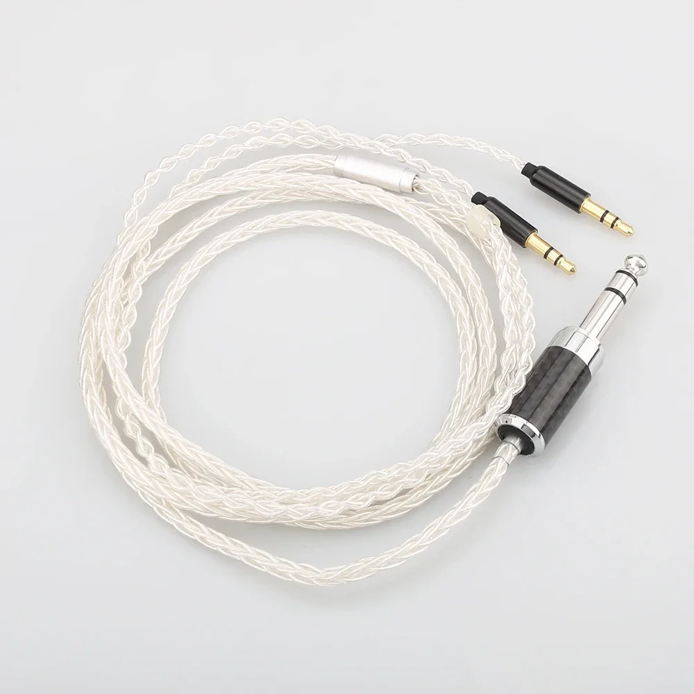 Audiocrast HC015 upgrade cable carbon fiber 6.35mm Headphone Upgraded cable for T1 T5P T1MK2 D7100 Z7 D7200 EDX V2