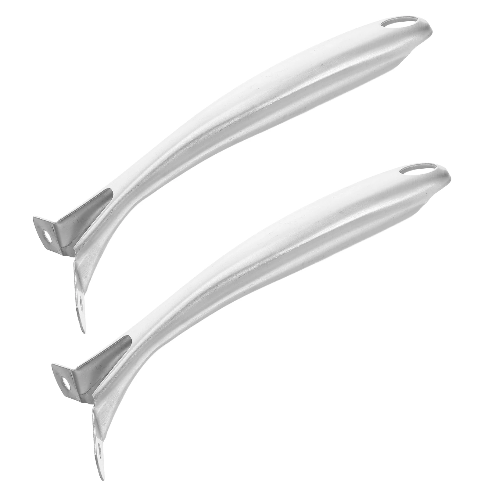 

2pcs Stainless Steel Pan Handle Replacement Universal Fit Heat Resistant Detachable Skillet Handle Grip For Frying Baking