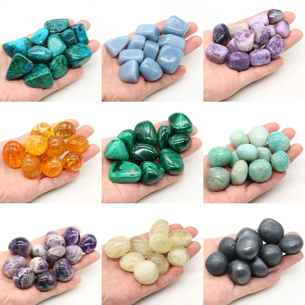 Tumbled Stones Natural Healing Crystals Quartz Gems Bulk Ore Gravel Specimen Energy Mineral Tank Aquarium Garden Home Decoration