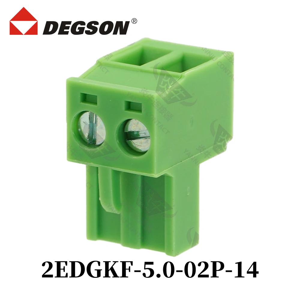 10Pcs DEGSON 2EDGKF-5.0-04P-13-14-00ZH 2EDGKF-5.08 Pluggable PCB Terminal Block Connector KF2EDGKF 2P~12P MSTBT2.5-ST Phoenix