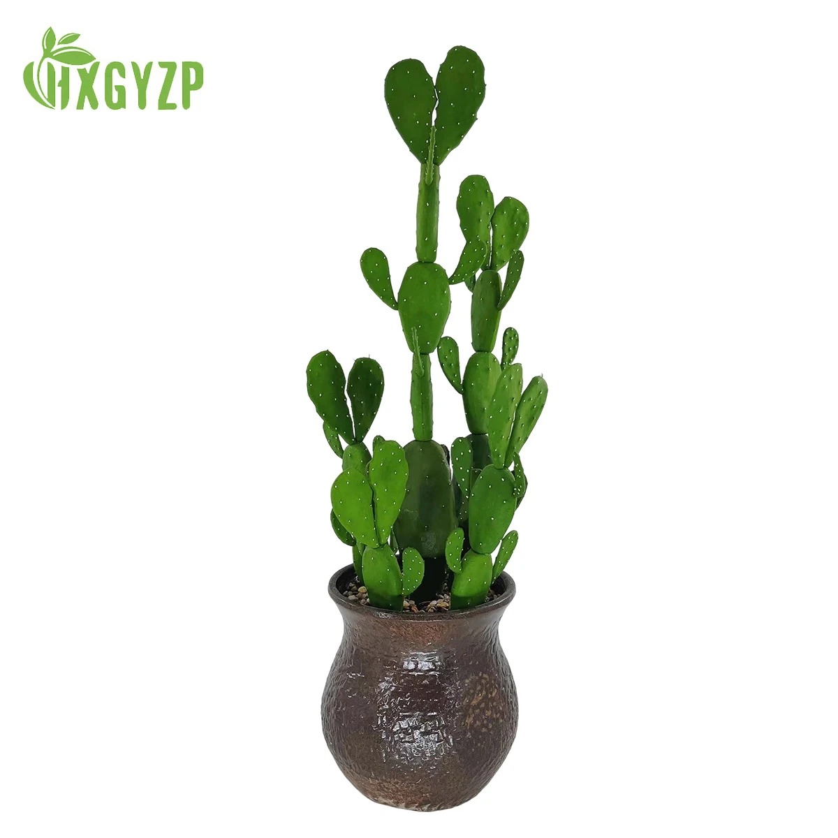 75/100cm Cactus Succulents Large Artificial Plant Multiple Tropical Plants With Stone And Flowerpot Porch Garden Home Decoration