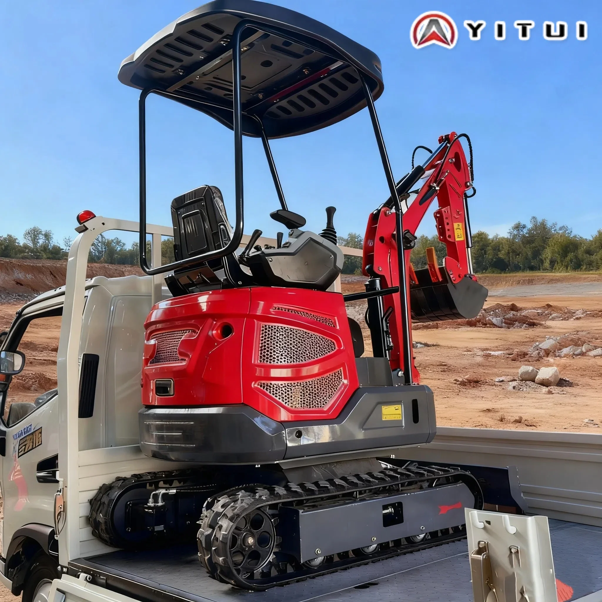 حفارات صغيرة مجنزرة من المصنع الصيني مصنوعة من مزرعة 2 طن مع محركات كوبوتا يمكن استخدام حفارة صغيرة مخصصة في الشتاء #3