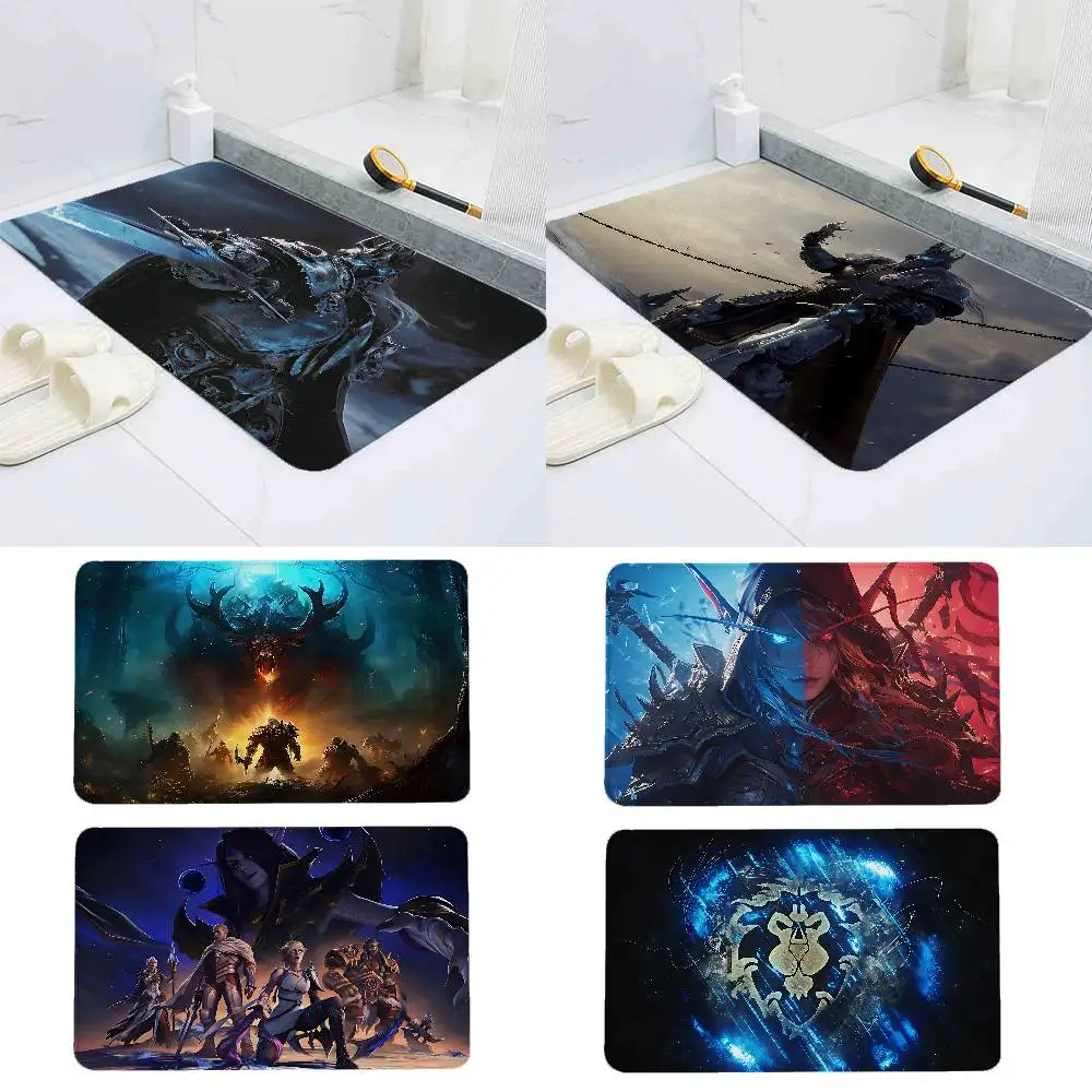Spiel W-World-S Of Warcraft-S Fußmatten Home Wäschekleppich Teppich für Raumdekoration Lounge Bereich Anti-Rutsch-Fußmatte Eingang Fußmatte