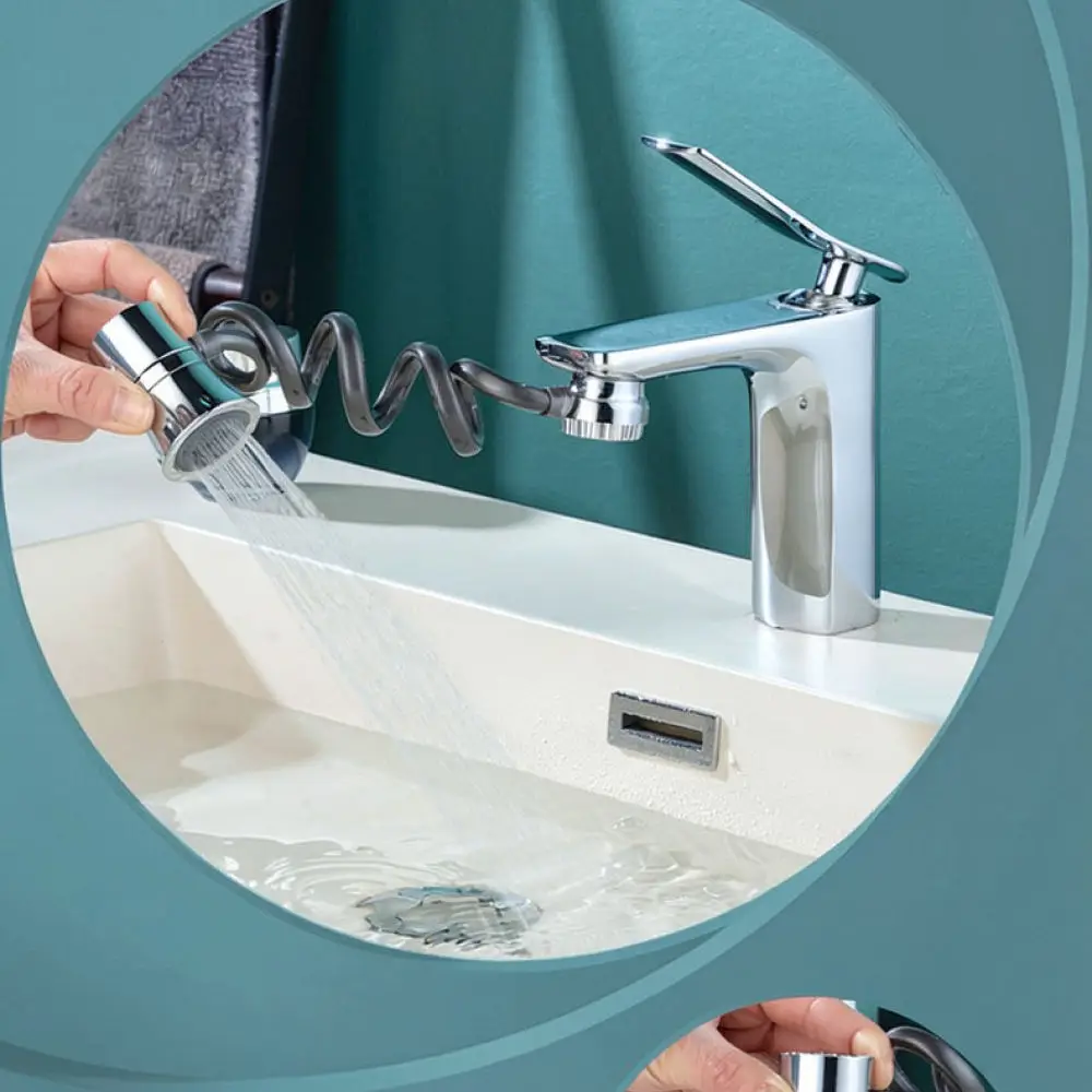 Adjustable Faucet Extension Sprayer Kitchen Sink Faucet Head Flexible Telescopic Shower Nozzle Anti Splash Water Filter Tap