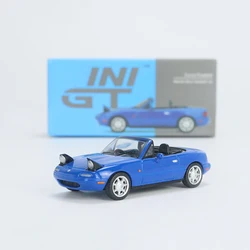 1:64 Scale Diecast Alloy Mazda Miata MX-5 (NA) Convertible Sports Car Model Blue Classic Adult Toy Gift Souvenir Static Display