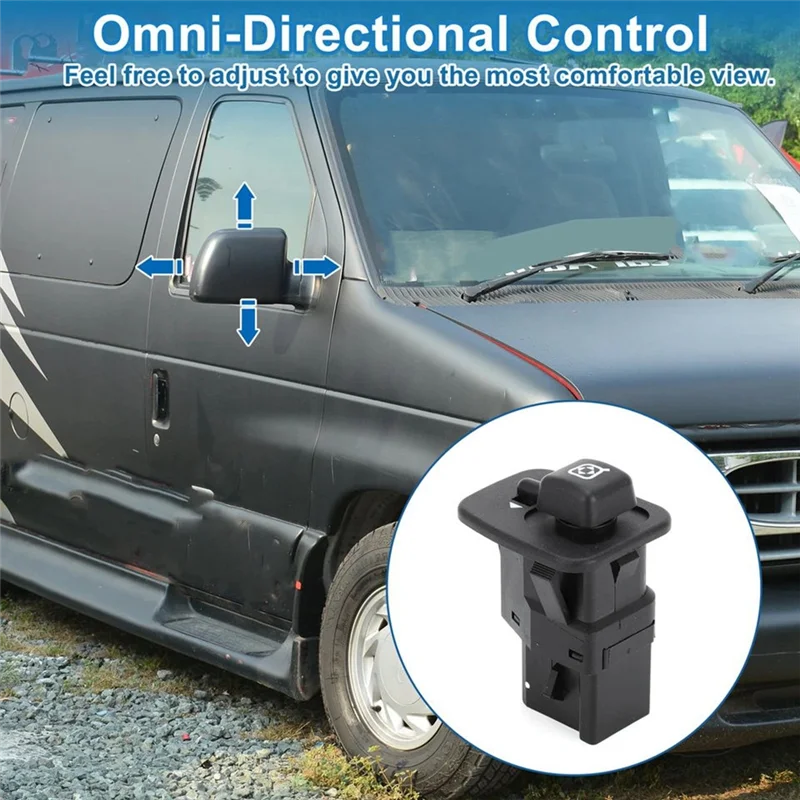 

Stable-F5TZ-17B676-A 8-Pin Mirror Adjustment Switch For Ford Crown Victoria E150 E250 E350 E450 E550 LHD