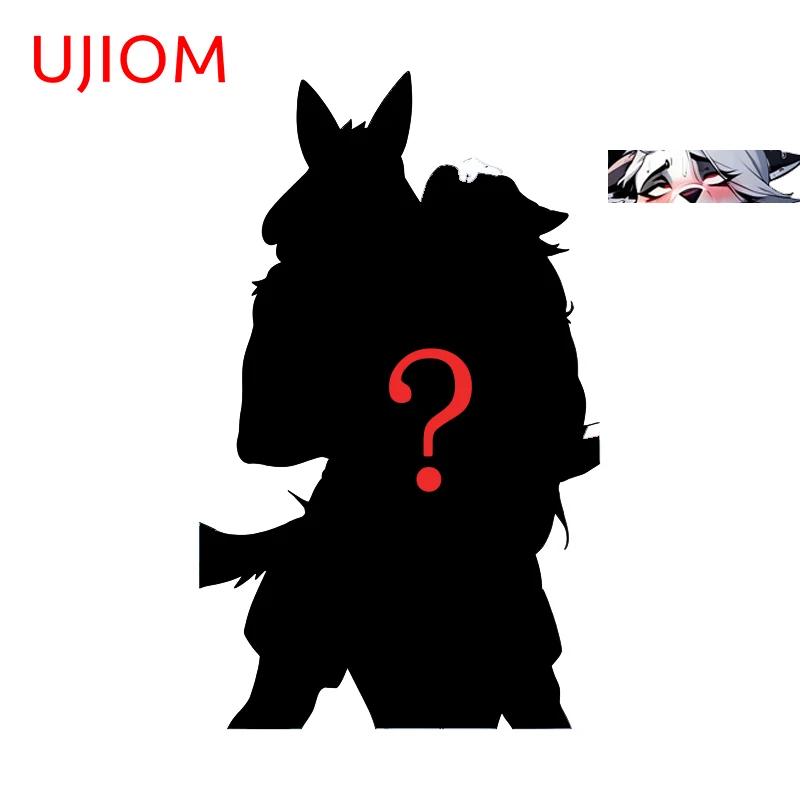 UJIOM Loona Pretty Girl Silhouette Wall Sticker Fashionable Creative Adorable Sunscreen Graffiti Decal Bumper Decoration