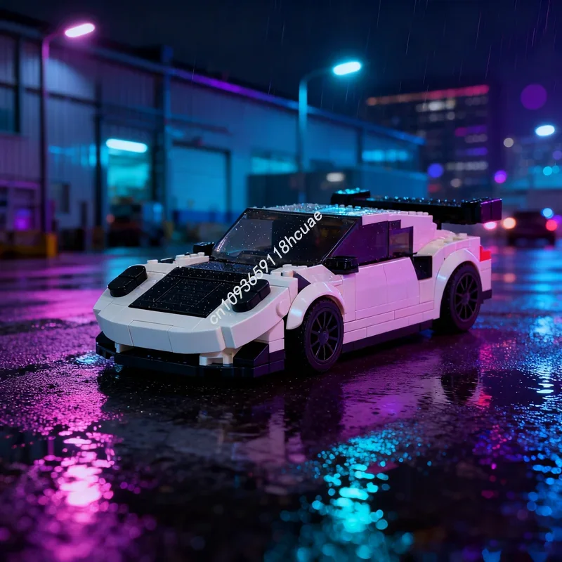 

271pcs MOC Porscheed RS City Champions Supercar Model Building Blocks Christmas Gifts Assemble DIY Creative Brick Toys