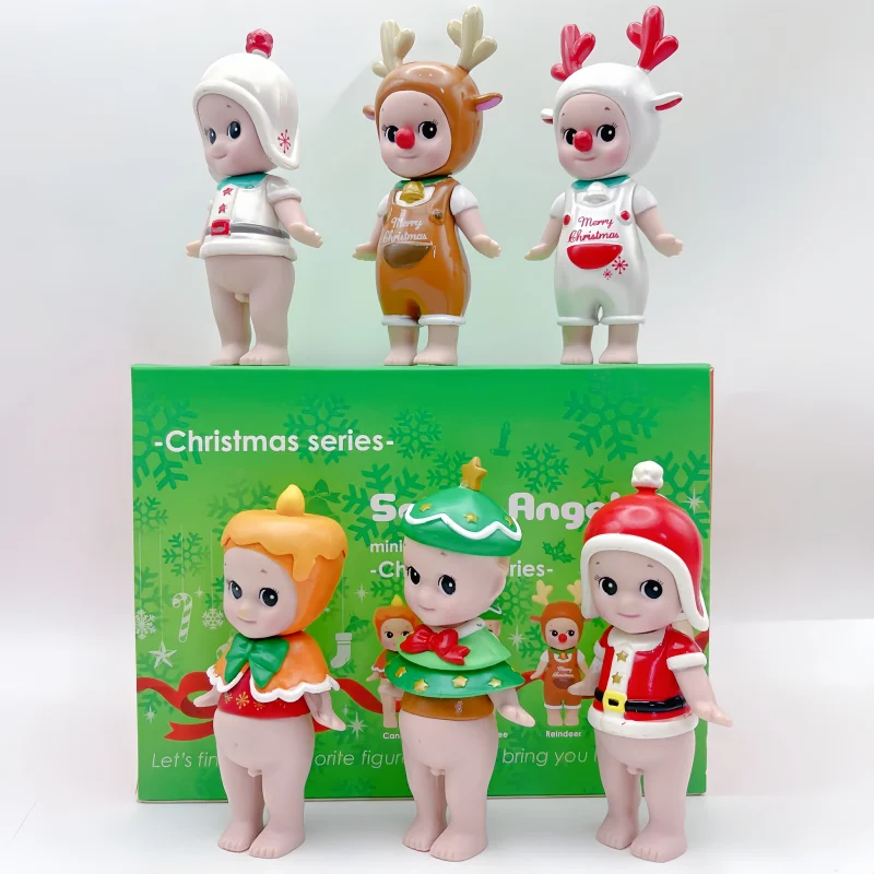 Hot Sonny Angel Hippers Christmas Series Blind Boxes Action Figure Fashion Guess Box Kid Christmas Gift Motherland Edition Toys