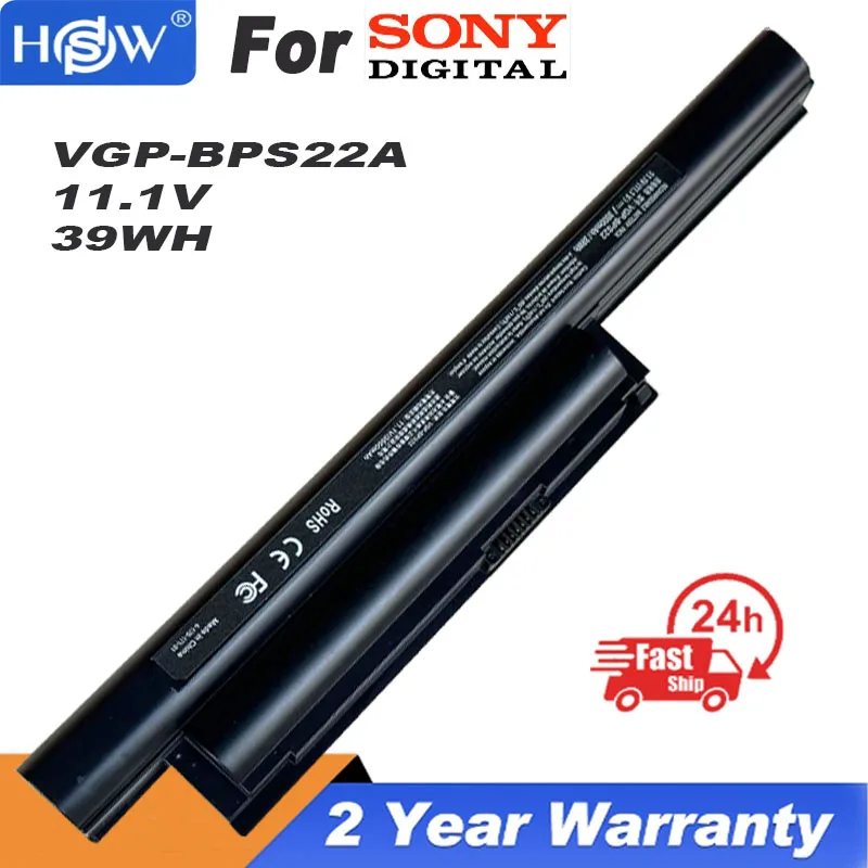 Laptop Battery For Sony VAIO BPS22 VGP-BPS22 VGP-BPS22A VGP-BPL22 VGP-BPS22A VGP-BPS22/A VPC-EB3 VPC-EB33 VPC-E1Z1