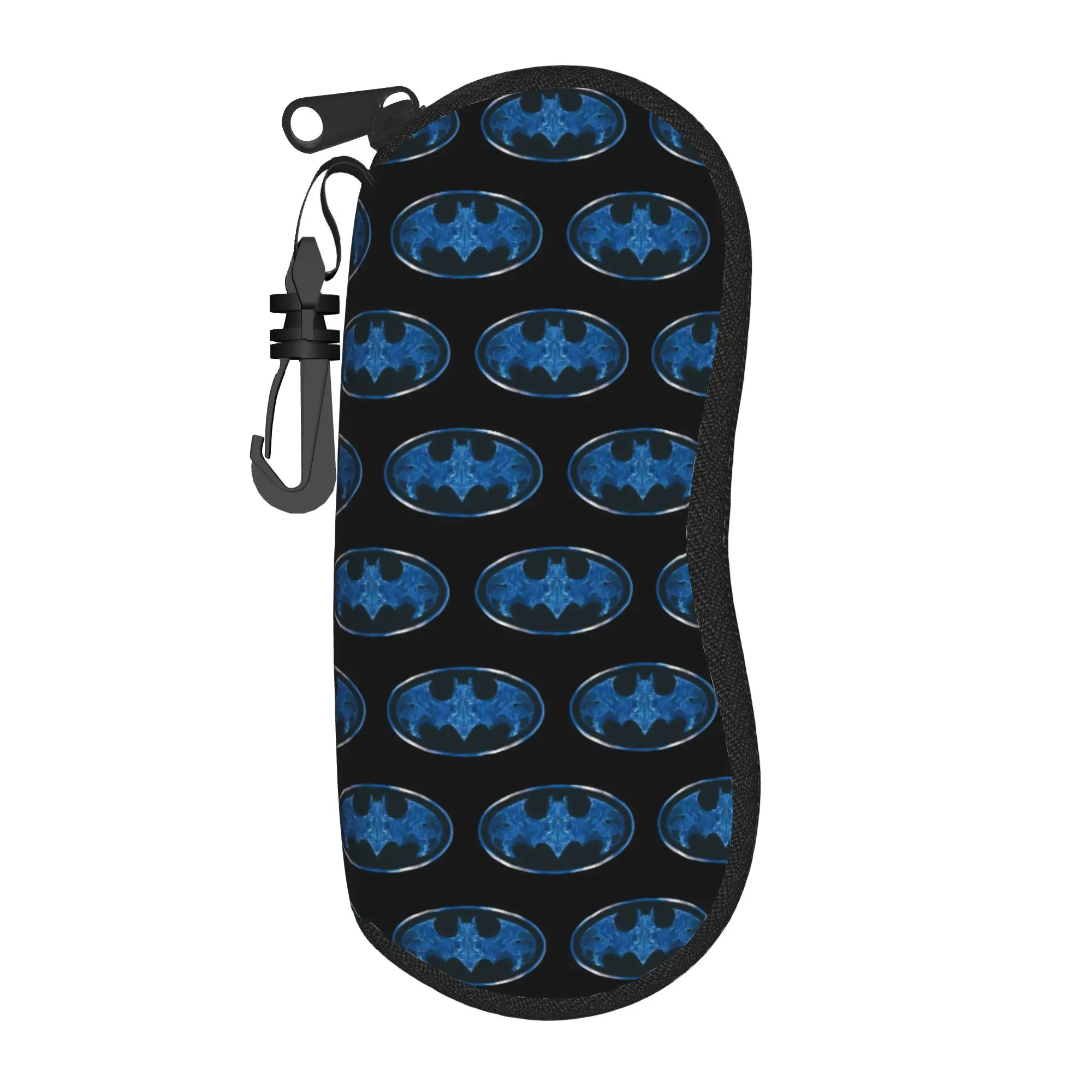 Estuche para gafas de Batman, caja de almacenamiento para gafas con cremallera a la moda para hombres y mujeres, caja para gafas con estampado