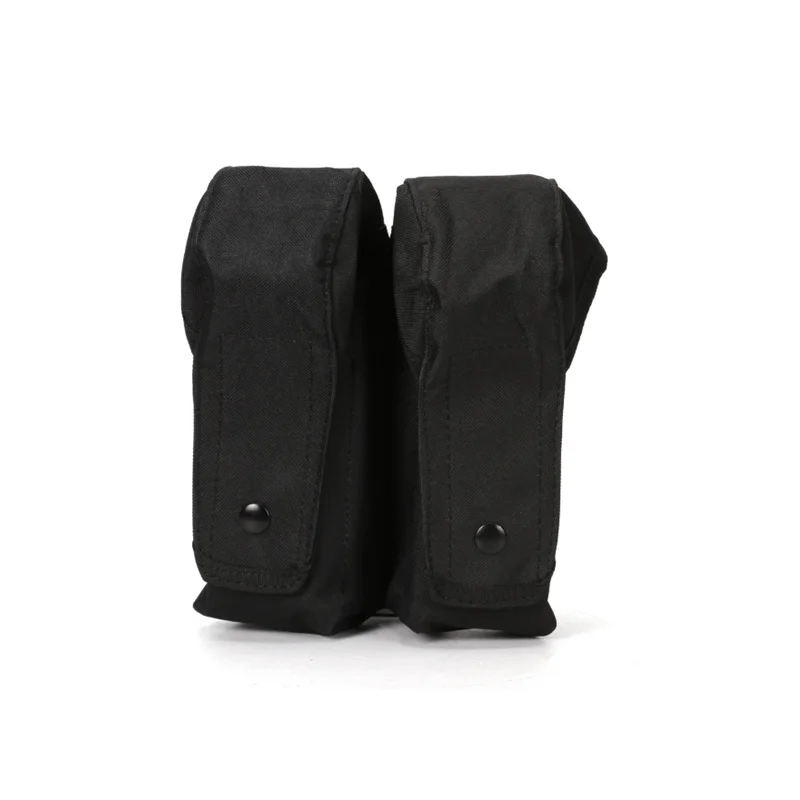 Tactical Double Magazine Pouch MOLLE Mag Pouch Airsoft Ammo Clip Bag With Buttons For AK M4 GLOCK Hunting Accessories