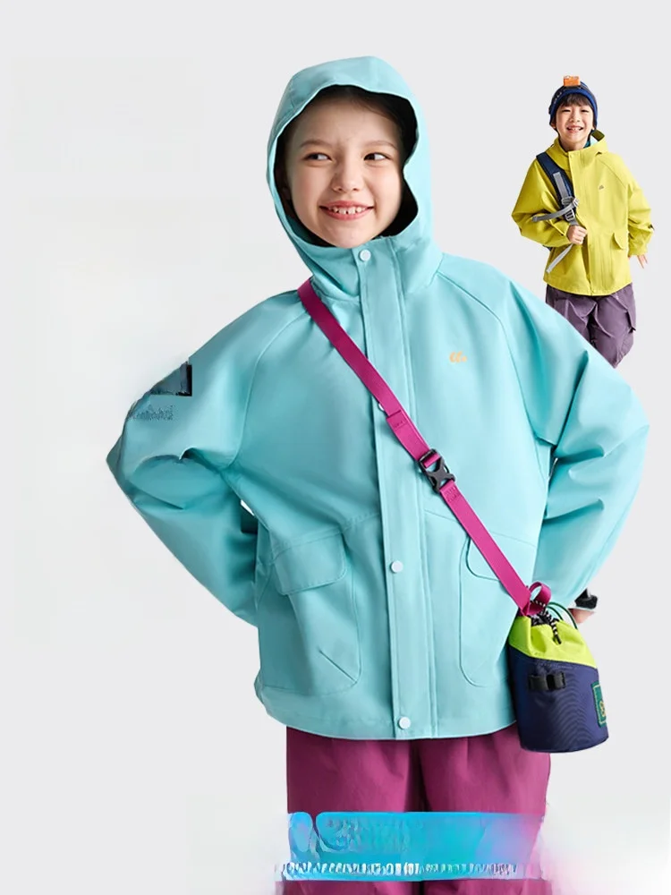 

Purrfect Diary Children's Outdoor Jacket Spring New Style Boys' Soft Coat Girls' Fleece Lined Jacket Warm Regular Fit